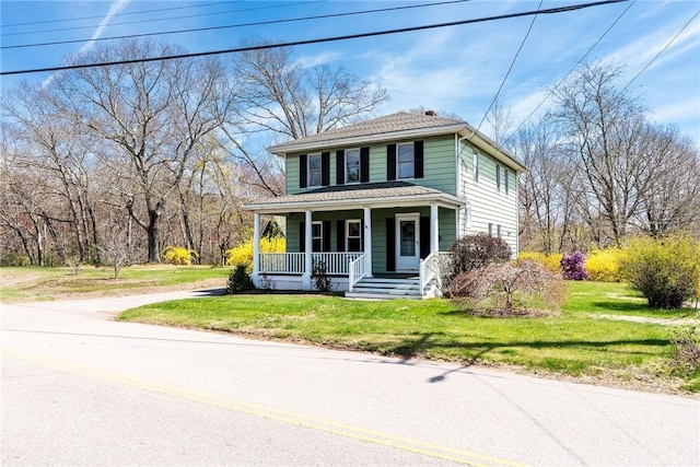 141 Canal St, Westerly, RI 02891 - view of front of house featuring a porch and a front lawn