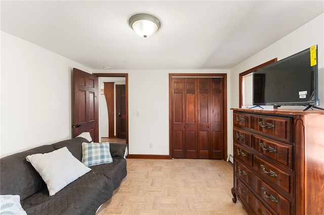 living room with baseboards