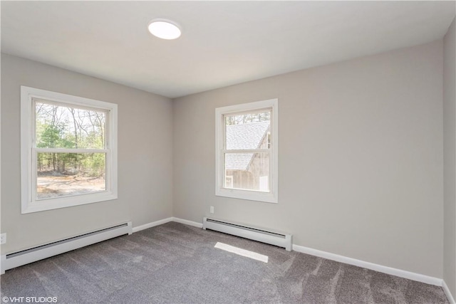 22 T Parker Rd, Foster, RI 02825 - carpeted spare room featuring plenty of natural light, baseboard heating, a baseboard heating unit, and baseboards
