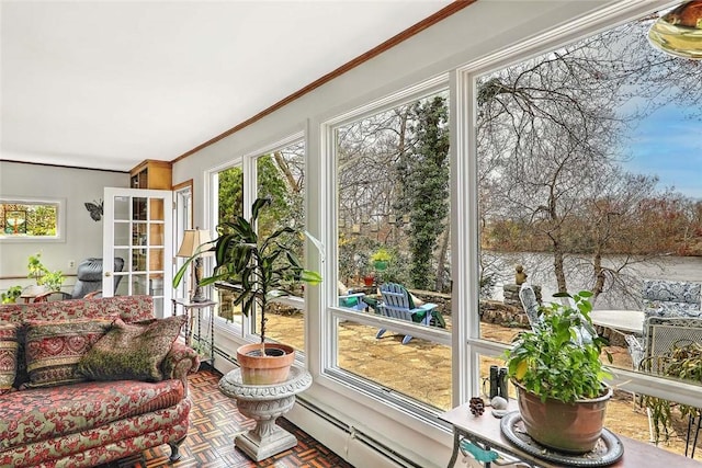 view of sunroom / solarium