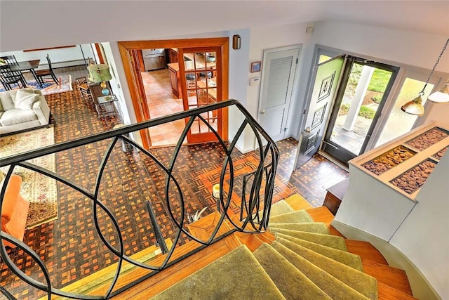 view of staircase