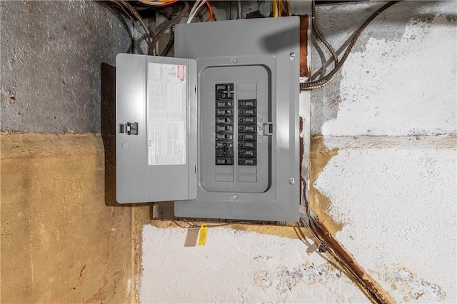 utility room with electric panel