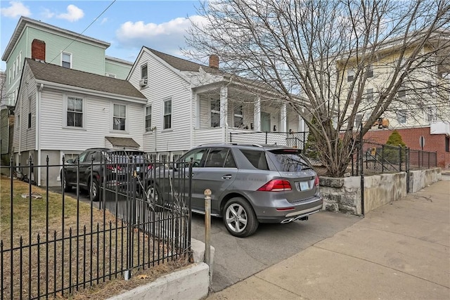 752 Social St, Woonsocket, RI 02895 - view of front of house featuring fence