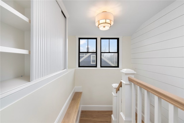 7 Champlin St, Newport, RI 02840 - staircase with wood finished floors
