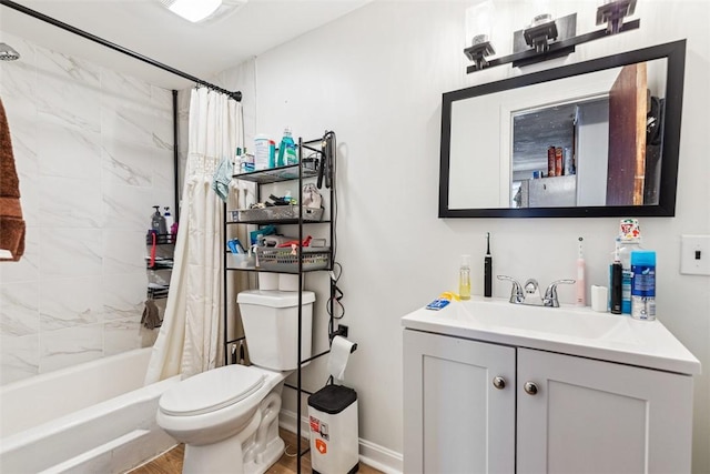 67 Pleasant St, Westerly, RI 02891 - full bath with toilet, shower / bath combo with shower curtain, and vanity