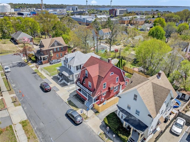 drone / aerial view featuring a residential view