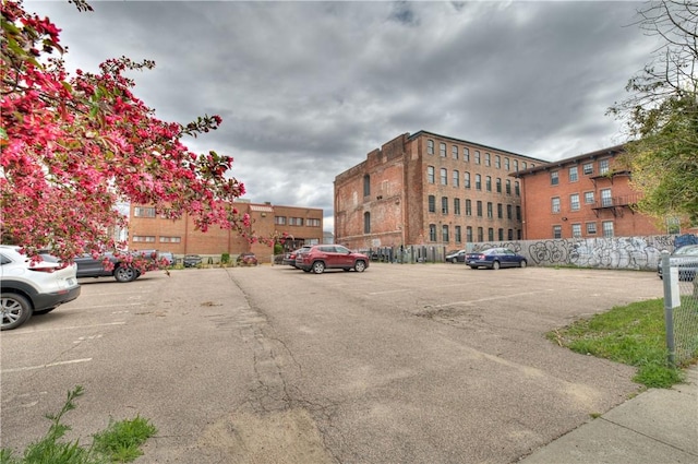 view of uncovered parking lot