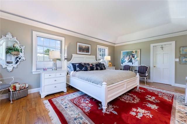 16 Central St, Charlestown, RI 02813 - bedroom featuring baseboards, ornamental molding, and hardwood / wood-style flooring