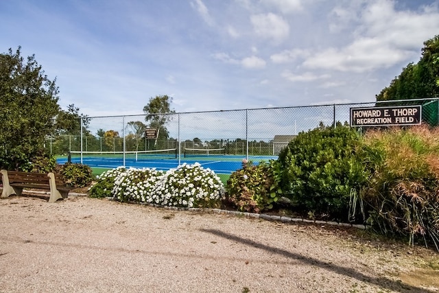 16 Central St, Charlestown, RI 02813 - view of sport court with fence