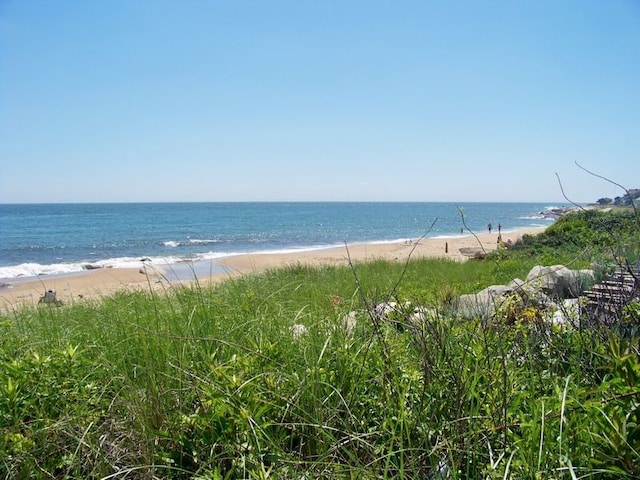 16 Central St, Charlestown, RI 02813 - property view of water featuring a beach view