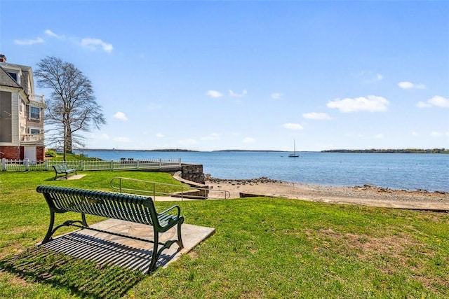 221 Hope St Unit 7, Bristol, RI 02809 - view of water feature with fence