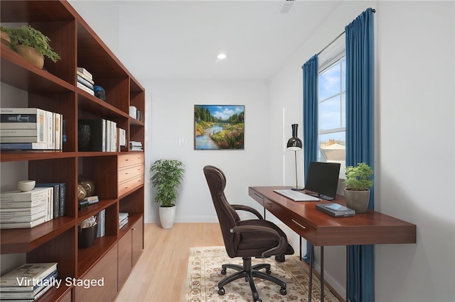 25 Scallop Shell Rd, Narragansett, RI 02882 - office space featuring recessed lighting, baseboards, and light wood finished floors