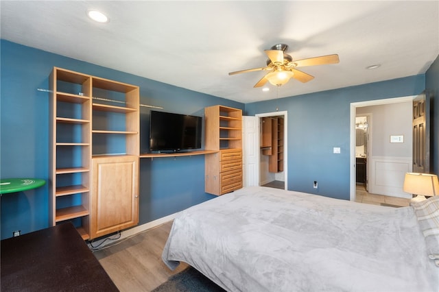 752 Quaker Ln Unit B108, Warwick, RI 02818 - bedroom with recessed lighting, a ceiling fan, and light wood finished floors