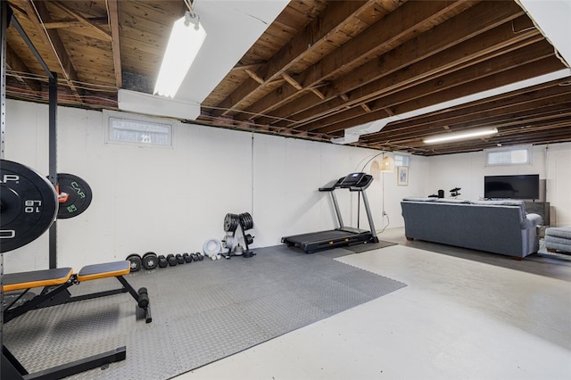 view of workout room