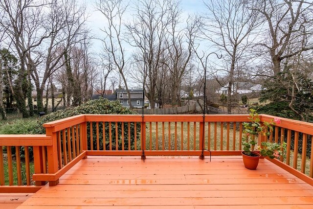 180 Birkshire Dr, Warwick, RI 02886 - wooden deck featuring fence