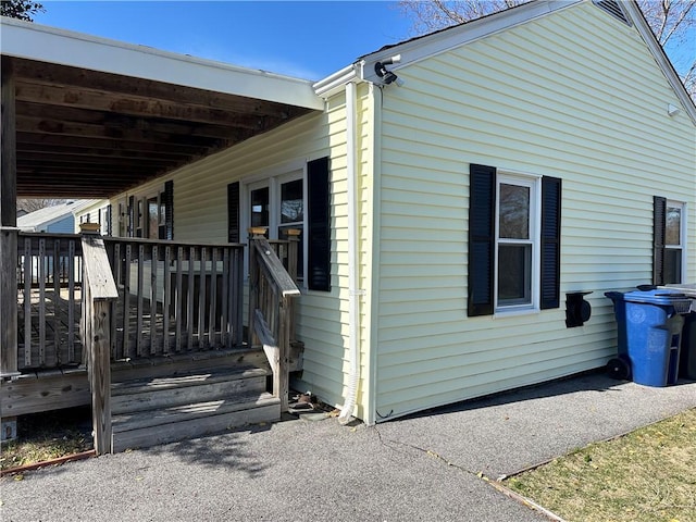 87 Elmbrook Dr, Warwick, RI 02889 - view of home's exterior featuring a deck
