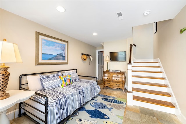 244 Spring St, Block Island, RI 02807 - bedroom featuring recessed lighting, baseboards, and visible vents