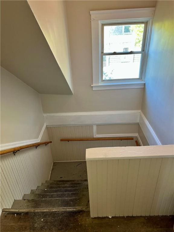 view of stairway