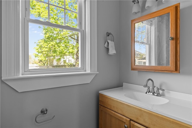 bathroom with vanity