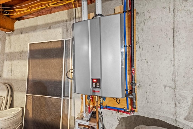 utilities featuring tankless water heater