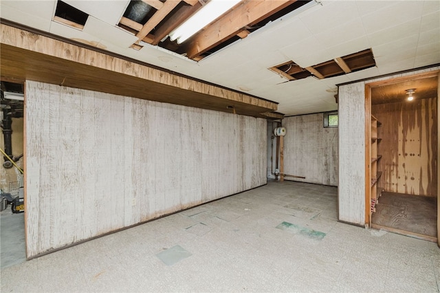 view of basement