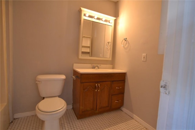 300 Smithfield Rd Unit P1-1, Providence, RI 02904 - bathroom with vanity, baseboards, and toilet