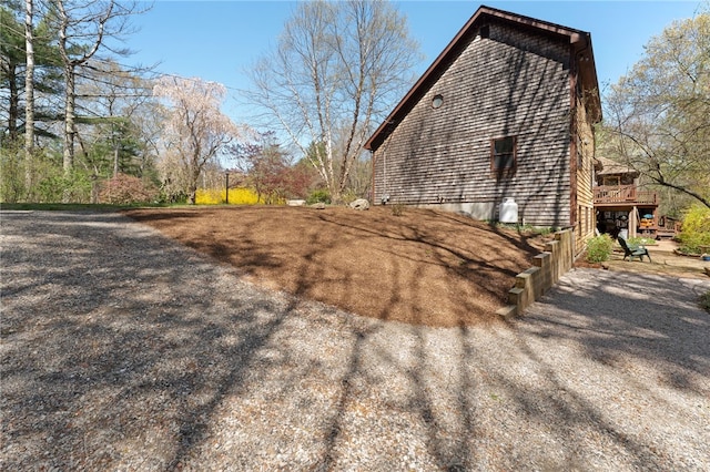 29 Howard Ave, Scituate, RI 02831 - view of side of property featuring a wooden deck