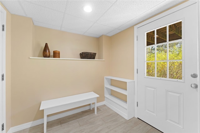 29 Howard Ave, Scituate, RI 02831 - entryway with light wood-type flooring, recessed lighting, and baseboards