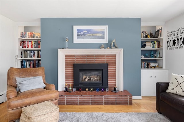 289 Oliphant Ln, Middletown, RI 02842 - living area featuring a fireplace