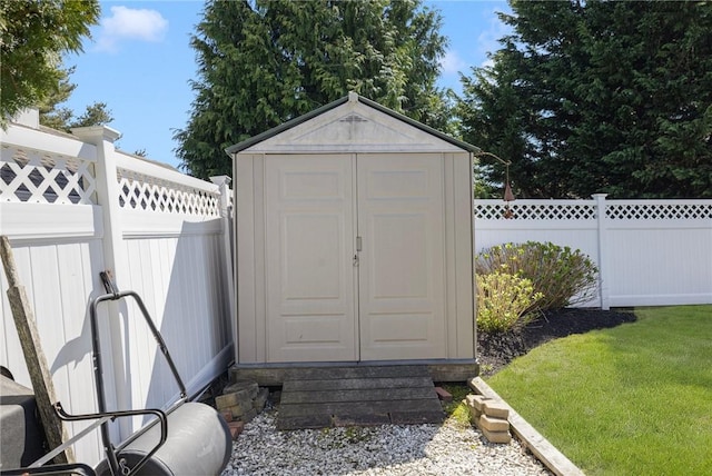 289 Oliphant Ln, Middletown, RI 02842 - view of shed with a fenced backyard
