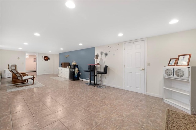 289 Oliphant Ln, Middletown, RI 02842 - interior space with baseboards, recessed lighting, and light tile patterned flooring