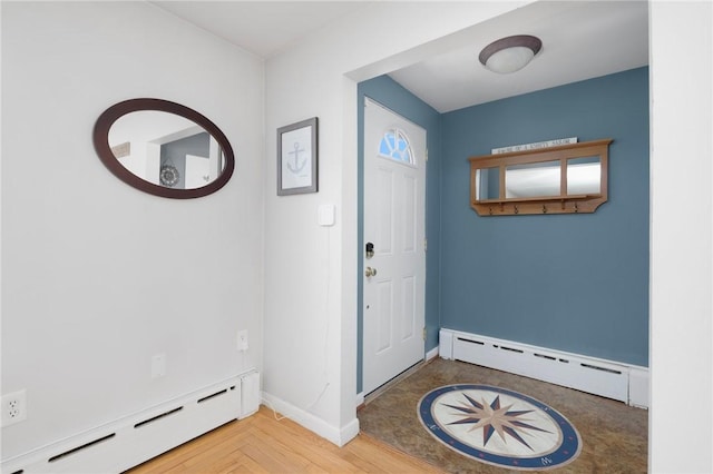 289 Oliphant Ln, Middletown, RI 02842 - entrance foyer featuring baseboards and a baseboard radiator