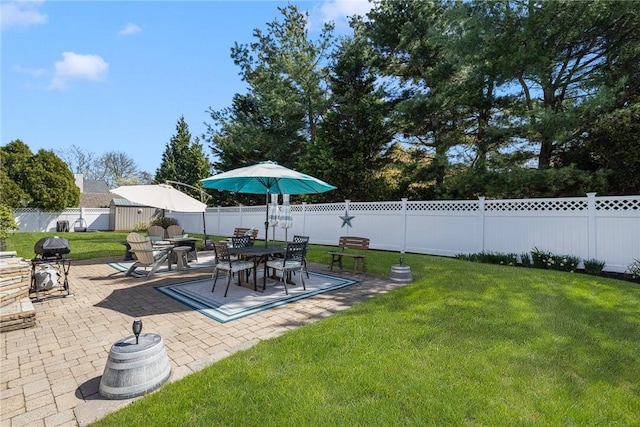 289 Oliphant Ln, Middletown, RI 02842 - view of yard with a fenced backyard and a patio area