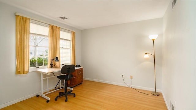 51 Scenic Dr, West Warwick, RI 02893 - office space with baseboards, light wood finished floors, and visible vents