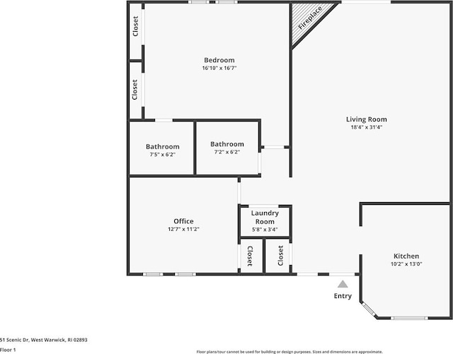 51 Scenic Dr, West Warwick, RI 02893 - view of layout