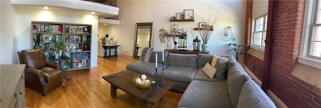 1 Tupperware Dr Unit 233, North Smithfield, RI 02896 - living room with wood finished floors