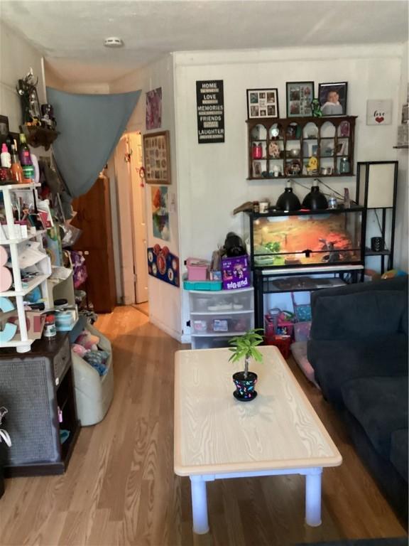 446 Carrington Ave, Woonsocket, RI 02895 - living room with wood finished floors