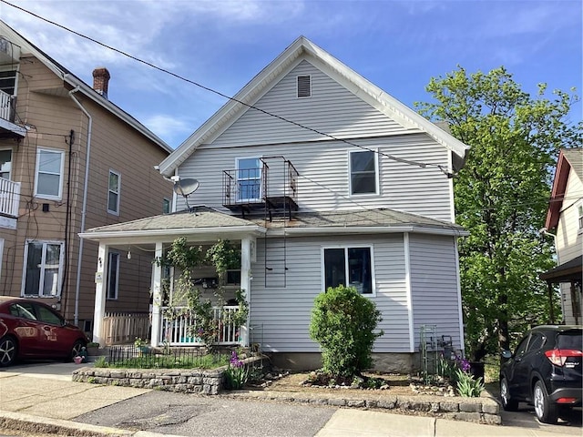 446 Carrington Ave, Woonsocket, RI 02895 - traditional-style home with covered porch