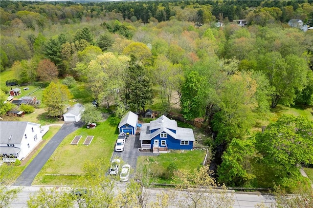 71 Centennial St, Burrillville, RI 02859 - view from above of property with a forest