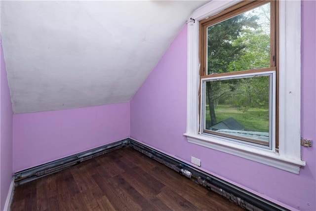 71 Centennial St, Burrillville, RI 02859 - additional living space featuring lofted ceiling and dark wood-style flooring