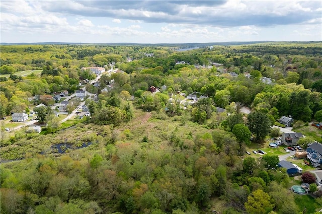 71 Centennial St, Burrillville, RI 02859 - aerial view of property and surrounding area featuring a heavily wooded area and nearby suburban area