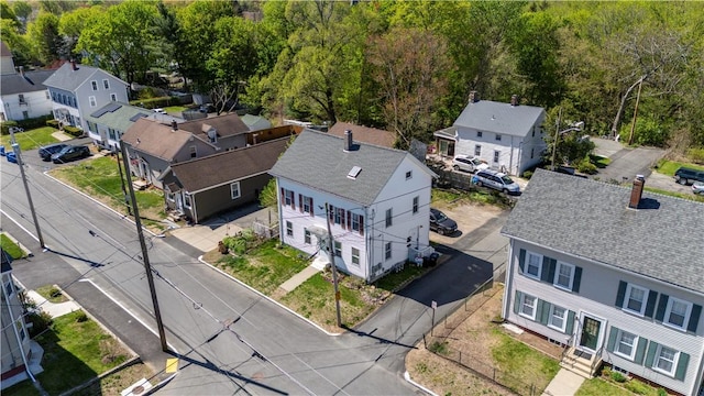 drone / aerial view featuring a residential view
