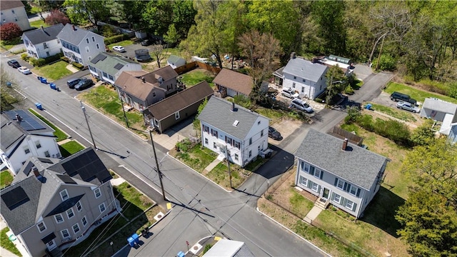 aerial view featuring a residential view