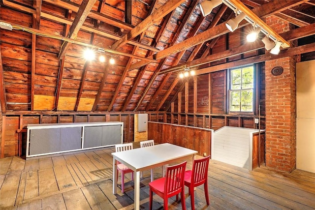 view of attic