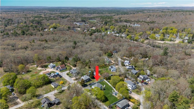120 Columbia Heights Rd Unit 1, Charlestown, RI 02813 - bird's eye view with a residential view and a wooded view