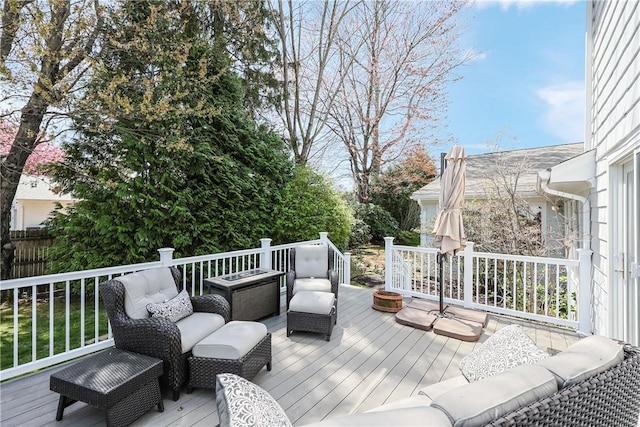 170 Summit Dr, Cranston, RI 02920 - wooden terrace featuring an outdoor living space