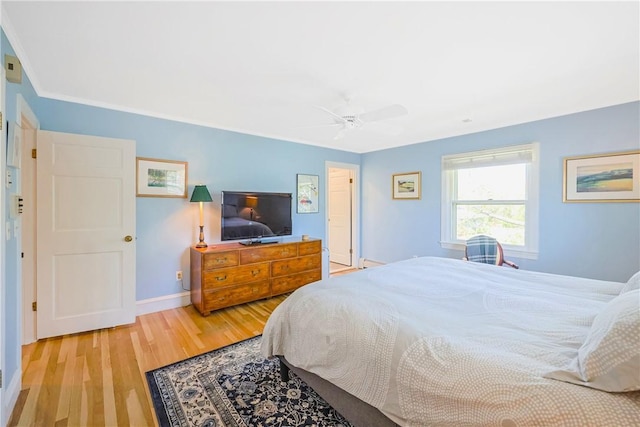 170 Summit Dr, Cranston, RI 02920 - bedroom with ceiling fan, baseboards, and wood finished floors