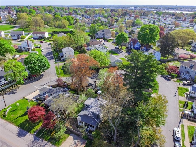bird's eye view with a residential view