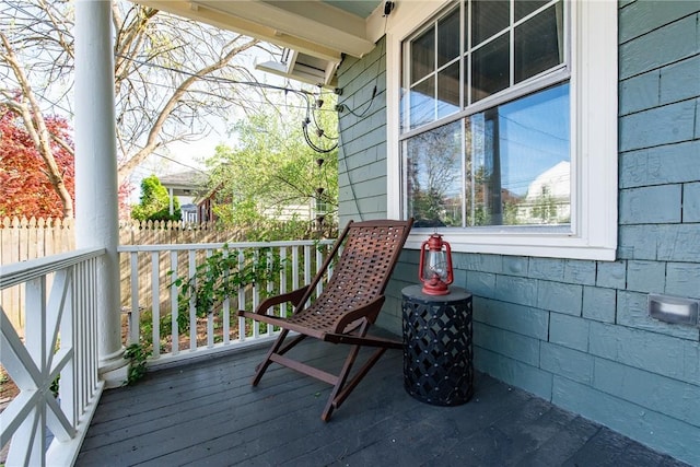 balcony with covered porch