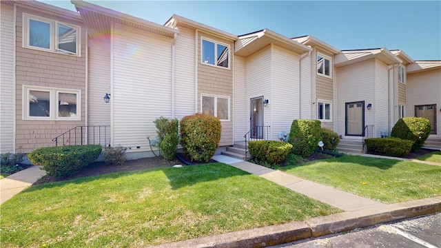 view of property with a front yard